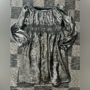 Old Navy Shimmering Gray Kids Dress